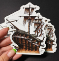 Molly's Ship | white vinyl sticker