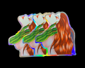 monster hand | holographic sticker