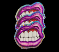 Grr | holographic glitter sticker