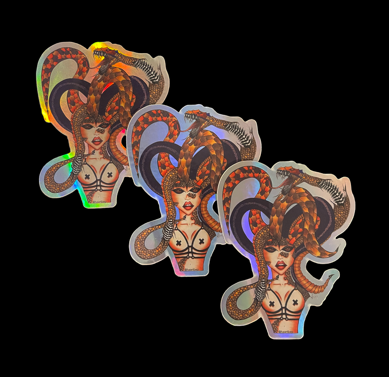 Medusa | holographic sticker