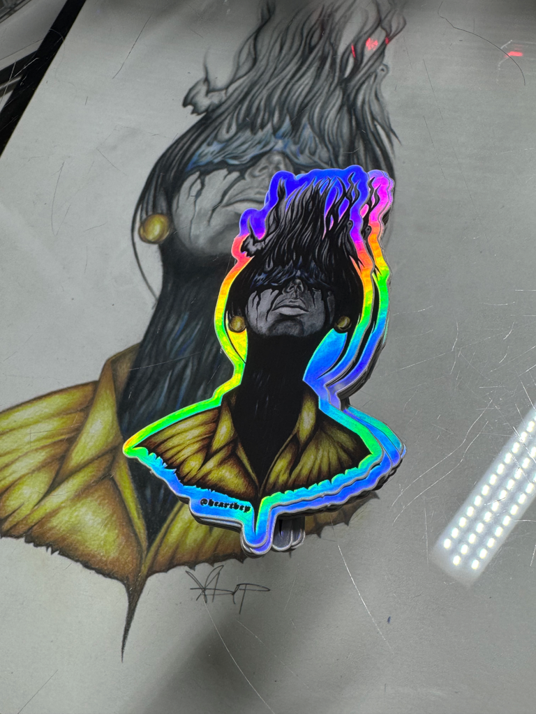 Brain Explosion | holographic sticker