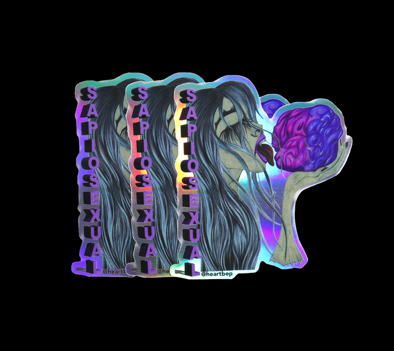 sapiosexual | holographic sticker