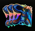 Blue | holographic sticker