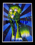 Alien Girl | holographic art print