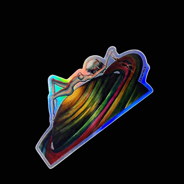 Just need some space | heartbep holographic sticker