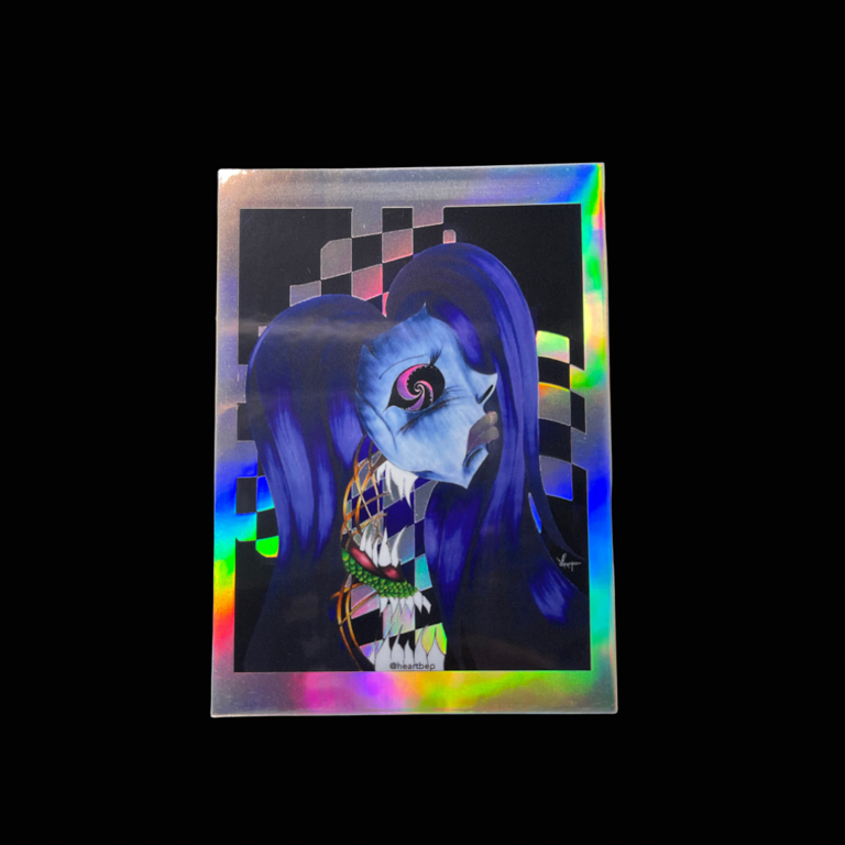 The Darkest Nights | heartbep holographic sticker