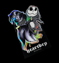 jack & oogie | holographic sticker