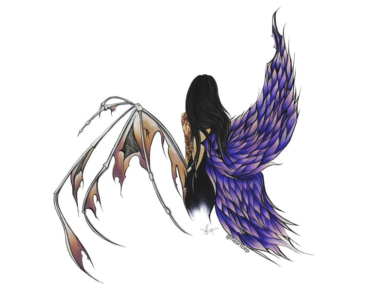 Wings | holographic sticker