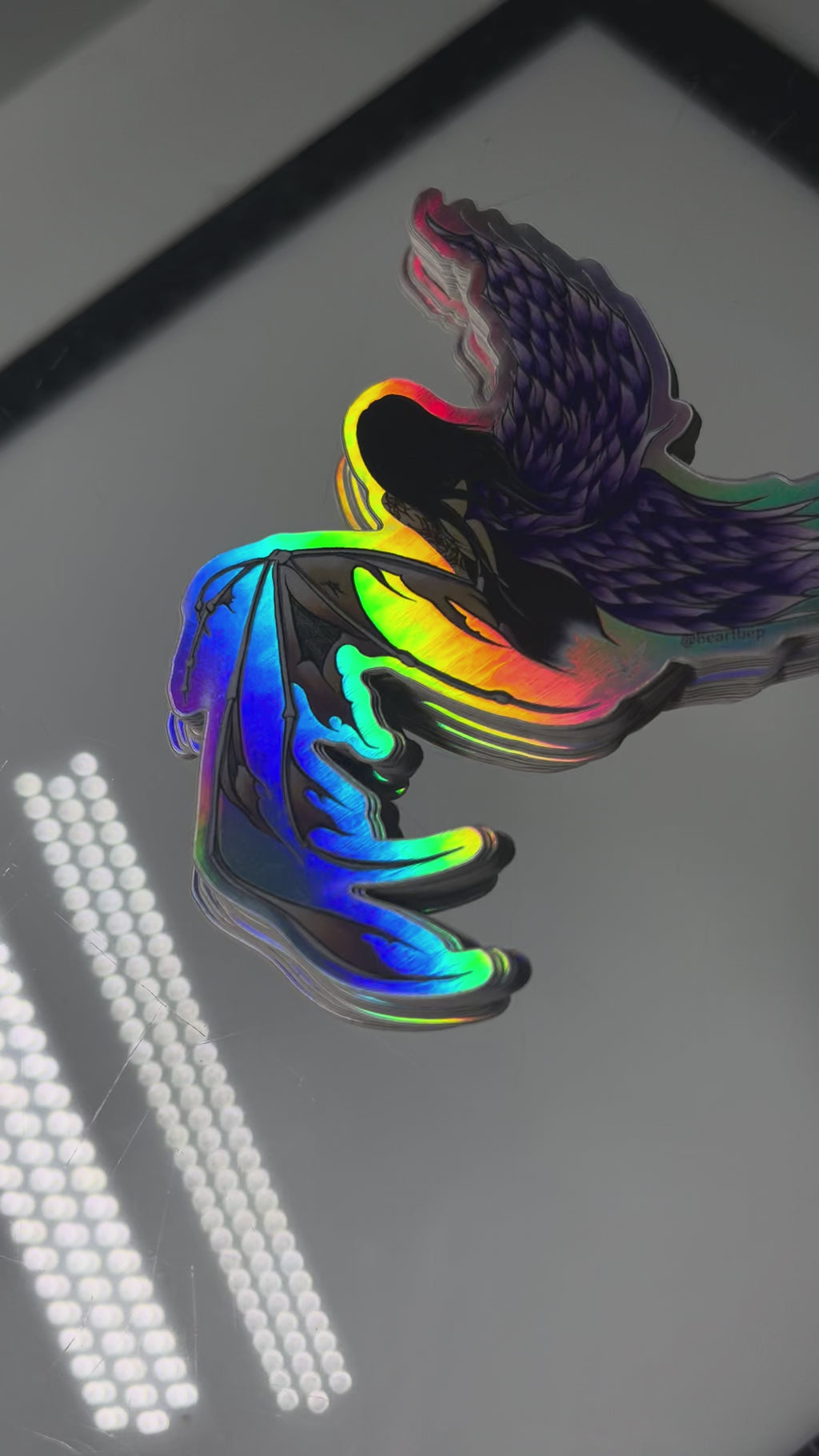 Wings | holographic sticker