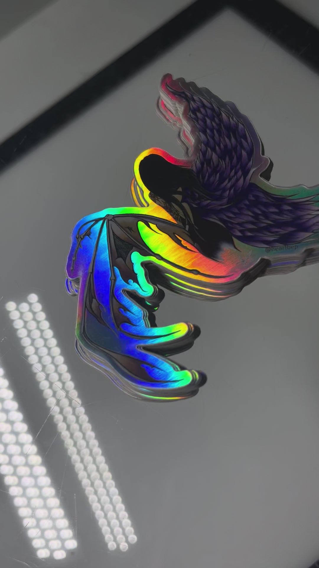 Wings | holographic sticker